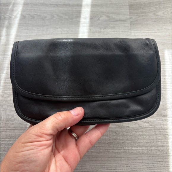 Vintage Black Coach Clutch Wallet Leather - Picture 9 of 11
